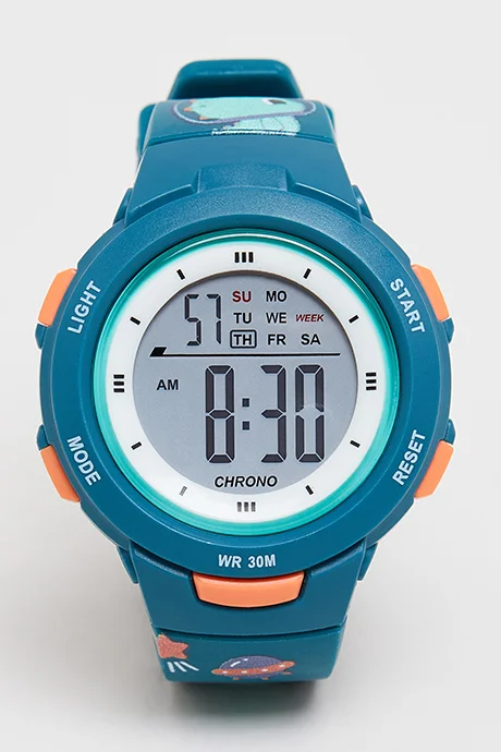 أر أند بي Round Dial Digital Watch