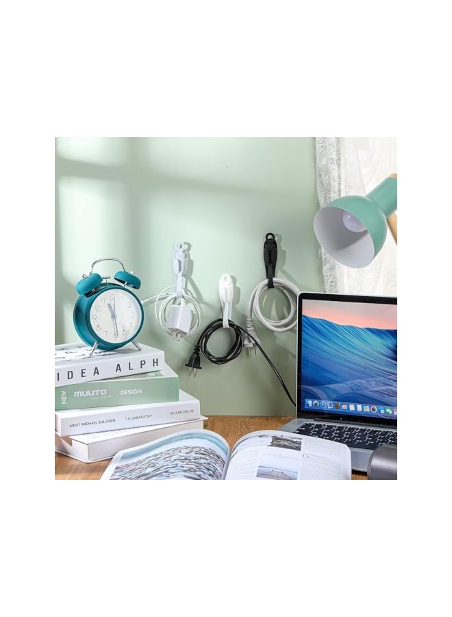 Green Tiger 6 Pcs Cord Bundlers Cord Organizer for Appliances, Self Adhesive Kitchen Appliance Cord Wrapper, Sticky Silicone Cord Holder Cable Organizer for Data Cable, Air Fryer, Toaster (6 Pcs, Black) - Image 5