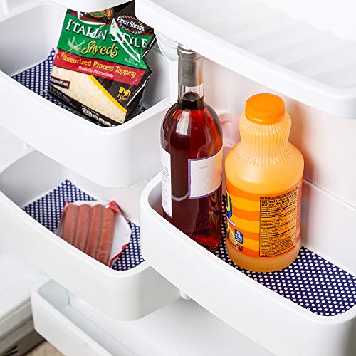 DII Fridge & Shelf Liner Collection Non-Adhesive, Cut to fit, Machine Washable, 12x20, Black Lattice, 2 Piece - Image 4