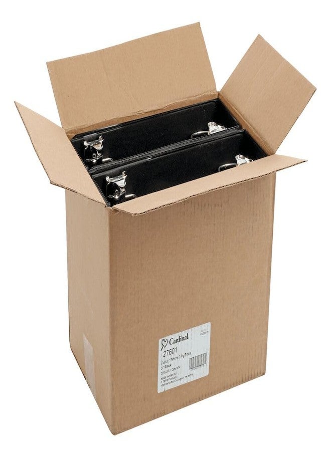 Cardinal Performer 3-Ring Binders, 3", Non-Locking Slant-D Rings, 725-Sheet Capacity, ClearVue Presentation, Non-Stick, PVC-Free, Black, 4-Pack (27601) - Image 5