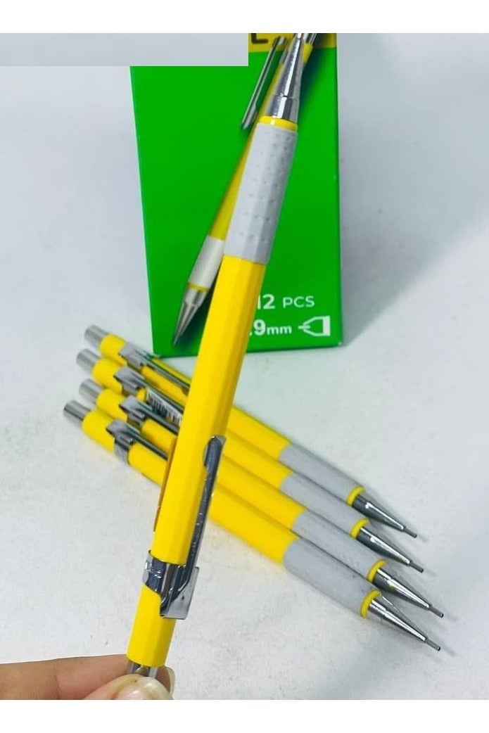 7-piece school supplies set (small and large astronaut pencil case, 4 colored highlighters, wooden pencils, 2 0.7mm ballpoint pens, 3 cartoon-shaped stamp pads, and a 15cm cartoon ruler) - Image 4