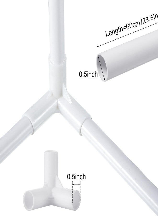 Sawysine مجموعة مشاريع DIY من 102 قطعة من PVC تشمل 60 قطعة من أنابيب PVC و42 قطعة من وصلات أنابيب PVC للاحتباس الحراري، المزرعة، الحديقة، المنزل، ورشة العمل (1/2") - Image 3