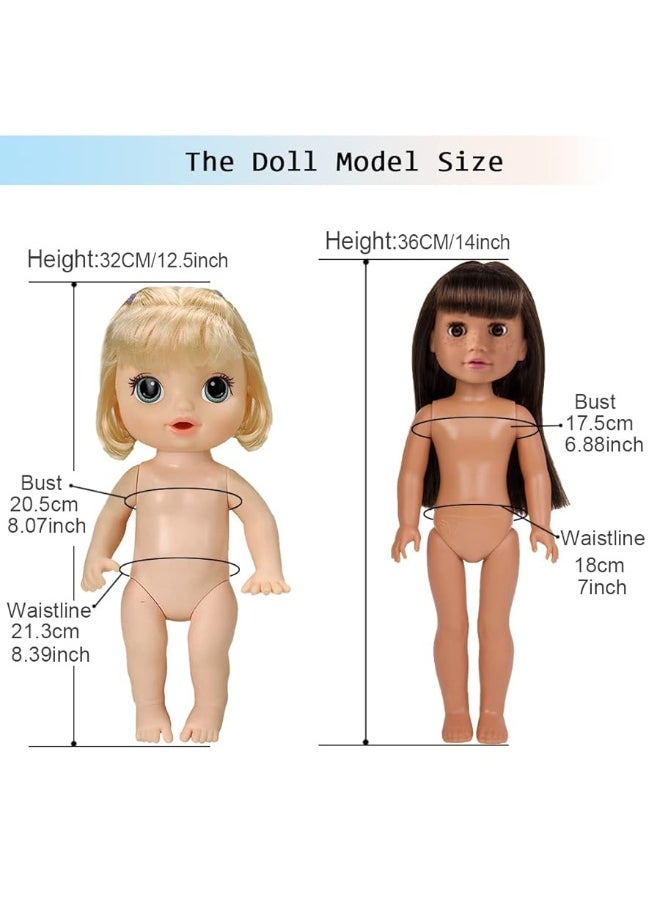 ebuddy - 10 Sets Baby Doll Clothes Outfit Dress for 10 Inch Baby Dolls 12 Inch Baby Dolls 14 to 14.5 Inch Dolls(Fashion Sets) - Image 1