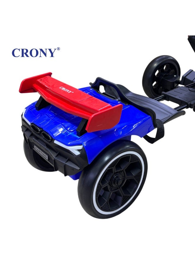 Crony T3 Kids Electric Go-Kart Ride-On Toy with Remote Control, Spider-Man Theme,CRONY T3 Kids Electric Go Kart with Remote Control - Spider-Man Style Ride-On Toy Car for Toddlers, 4-Wheel Battery Powered Drift Kart with LED Headlights, Adjustable Seat Belt & Parental Safety Remote, Fun Outdoor Electric Vehicle for Boys & Girls Aged 2-6 Years Old, Red  Superhero Racing Car for Active Play,Red Spid - Image 5