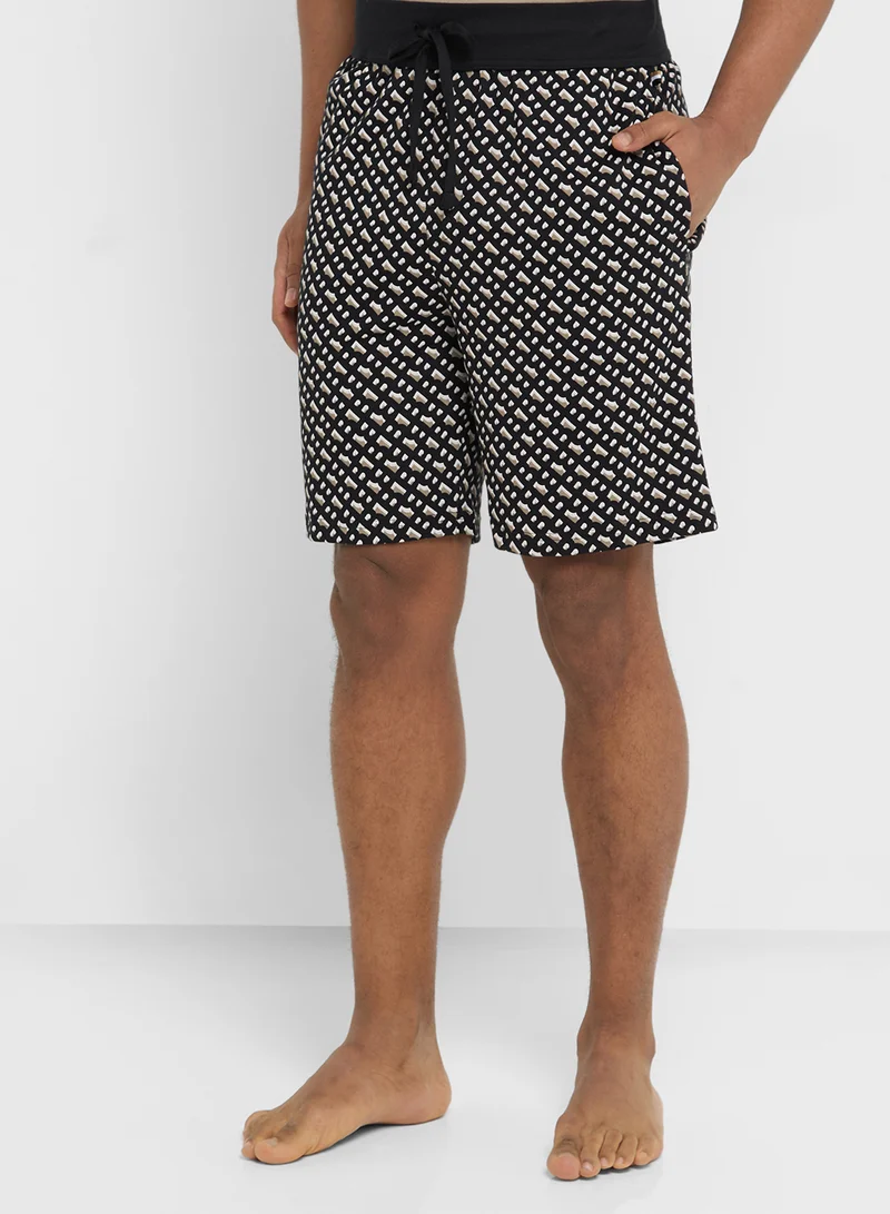 BOSS Logo Crew Neck T-Shirt And Shorts Set