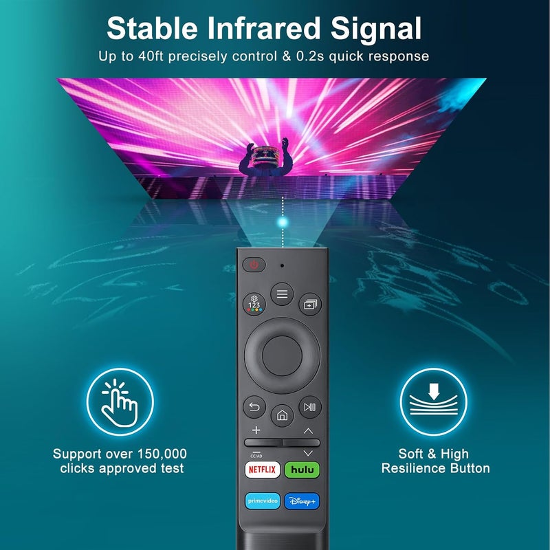 جهاز تحكم عام من لتلفزيونات Samsung، بديل لأجهزة التحكم في تلفزيونات Samsung من نوع Frame Serif Crystal، UHD، Neo QLED، OLED، 4K، 8K، مثل طرازات G65B، G7، G70B، G85SB، M70B، M8، S55BG97. - Image 5