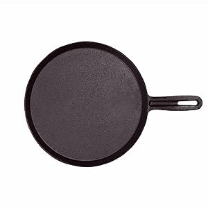 Anantam Collection PreSeasoned Cast Iron Tawa for DosaChapathi 235 cm11 inch 23kg Induction Friendly Naturally Nonstick 100 Pure ToxinFree No Chemical Coating - Image 1