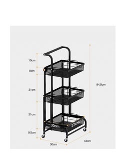 Kitchen Floor-mounted Trolley Rack Multifunctional Parallel Folding Vegetable and Fruit Storage Basket 360 Degree Rotation - pzsku/ZE1C728297E241C325D99Z/45/_/1661348028/80b4e378-4336-45b3-b382-d9bd84704549