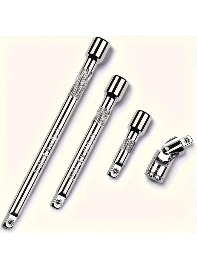 4Pcs Socket Extension Set 1 2 Large Fly 3 8 Medium Fly 1 4 Small Fly Ratchet Electric Wrench Universal Extension - Image 2