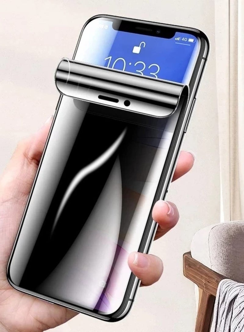 [4 Pack] Compatible with iPhone 14 Max Privacy Screen Protector Camera Lens Protector Anti-Spy Soft Film [2022] Hydraulic Film (iPhone 14 Max) - Image 2