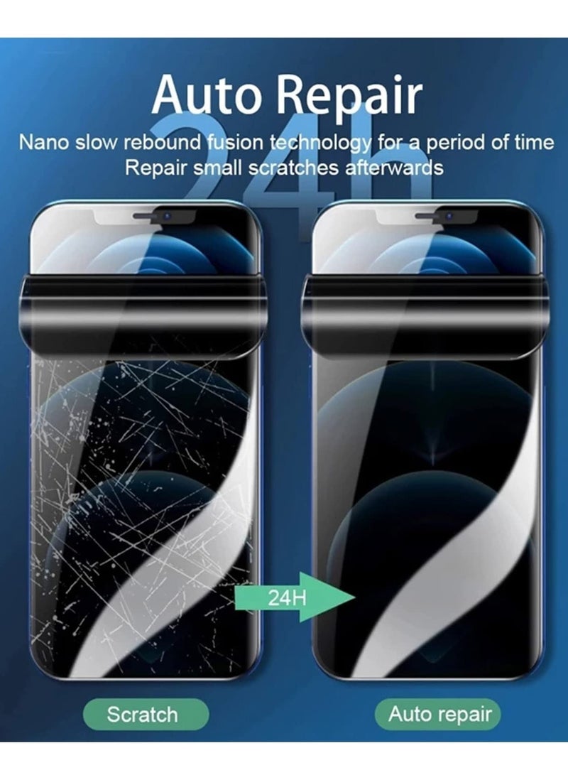 [4 Pack] Compatible with iPhone 14 Max Privacy Screen Protector Camera Lens Protector Anti-Spy Soft Film [2022] Hydraulic Film (iPhone 14 Max) - Image 4