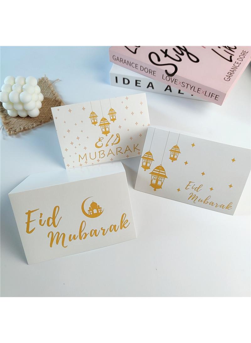 6-Pieces Ramadan Eid Mubarak Gift Cards Holiday Greeting Cards With Envelopes 10x15CM - Image 5
