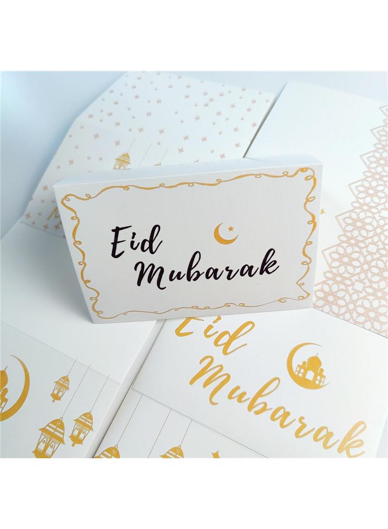 6-Pieces Ramadan Eid Mubarak Gift Cards Holiday Greeting Cards With Envelopes 10x15CM - Image 3