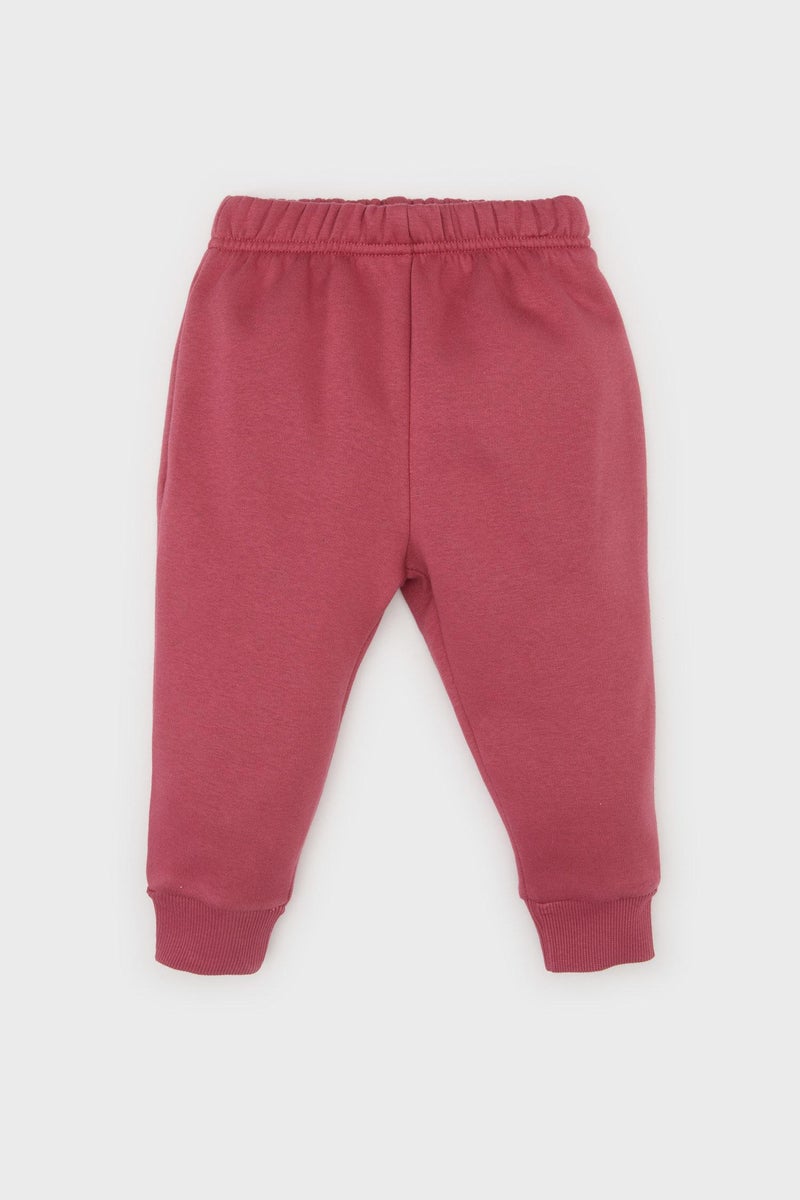 ديفاكتو طقم بيبي بناتي سويت شيرت وسويت بانتس خفيف قصة عادية - قطعتين - Image 2