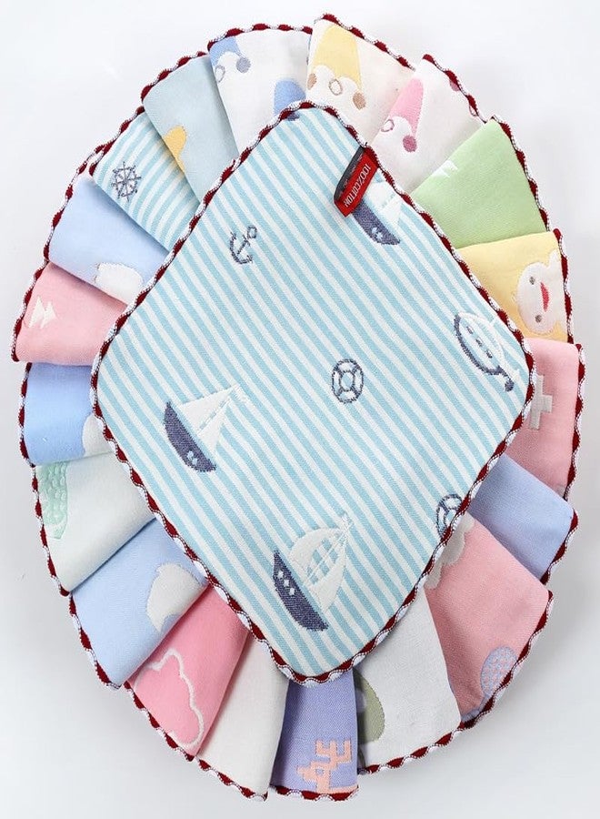 Uber World Baby Handkerchief | Kids Handkerchiefs | Drool Cloth | 6-Layered Cotton | Cotton1P | (2) - Image 2