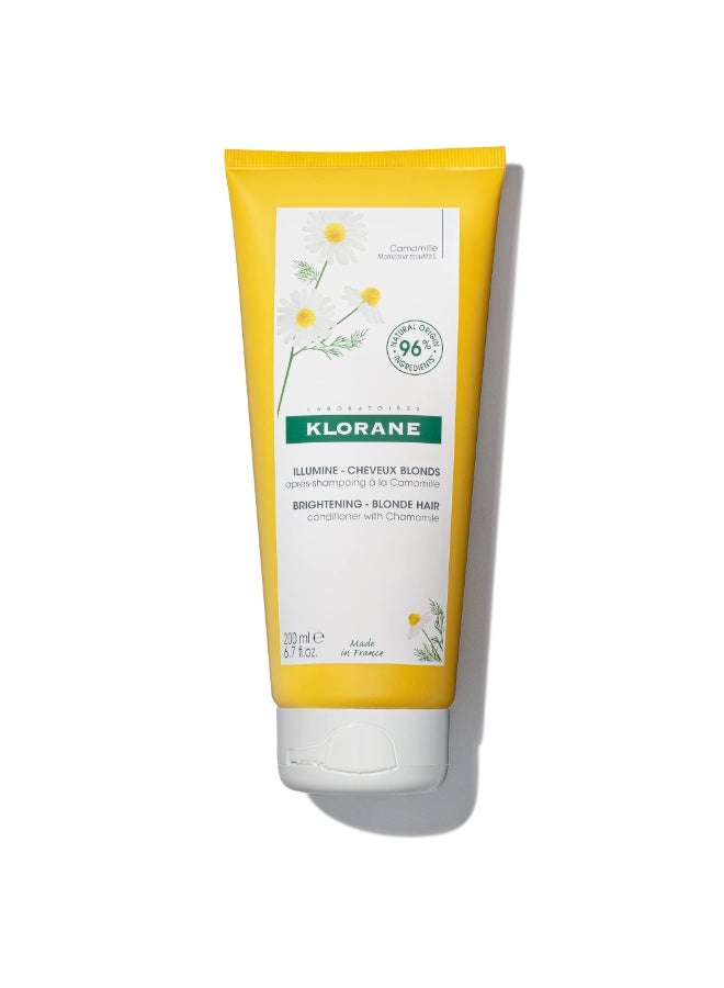 Klorane Brightening Conditioner with Chamomile Enhances Highlights Brightens Blonde Hair Hydrogen Peroxide Ammonia Silicone Paraben Sulfate Free 67 fl oz - Image 3