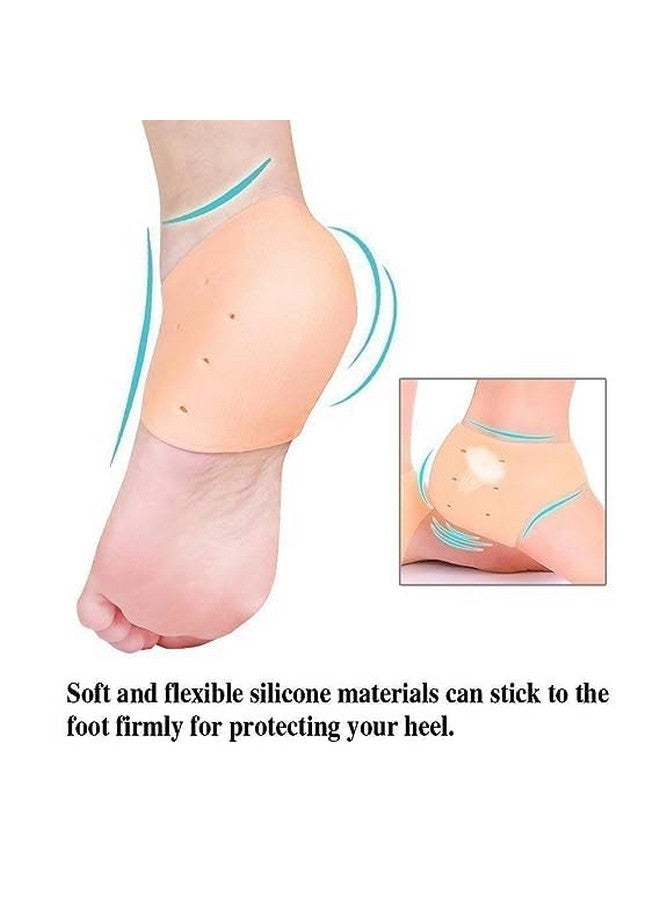VARiSTY VARiSTY Silicone Gel Heel Pad Socks For Heel Swelling Pain Relief,Dry Hard Cracked Heels Repair Cream Foot Care Ankle Support Cushion Combo - For Men And Women (H) - Image 4