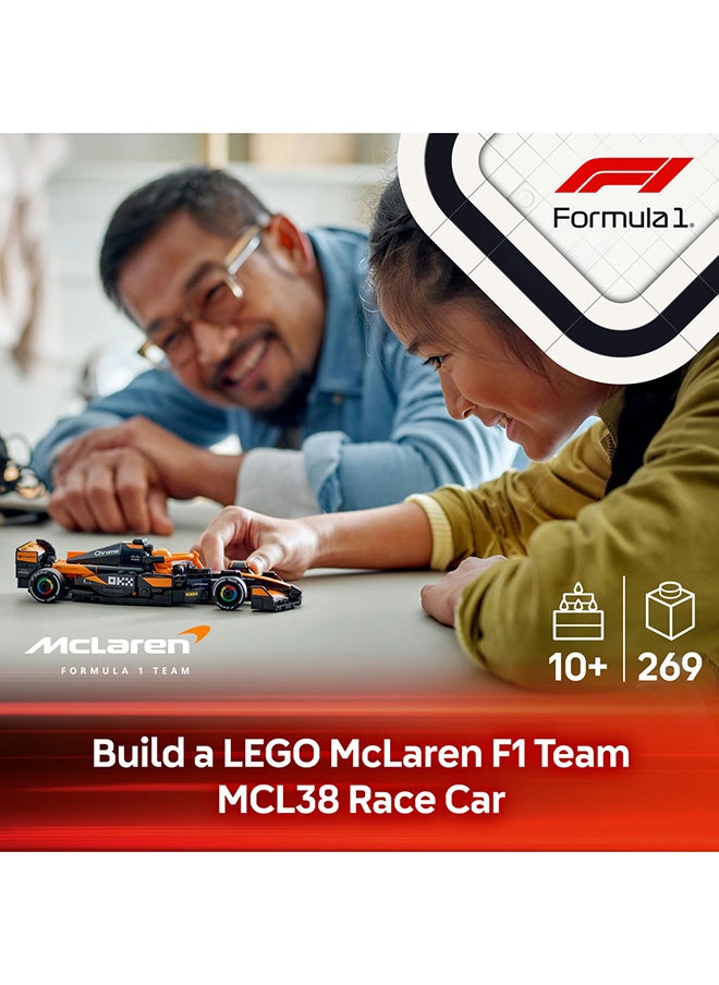 LEGO Speed Champions McLaren F1® Team MCL38 Race Car Vehicle Set 77251 (269) Pieces  - Image 3