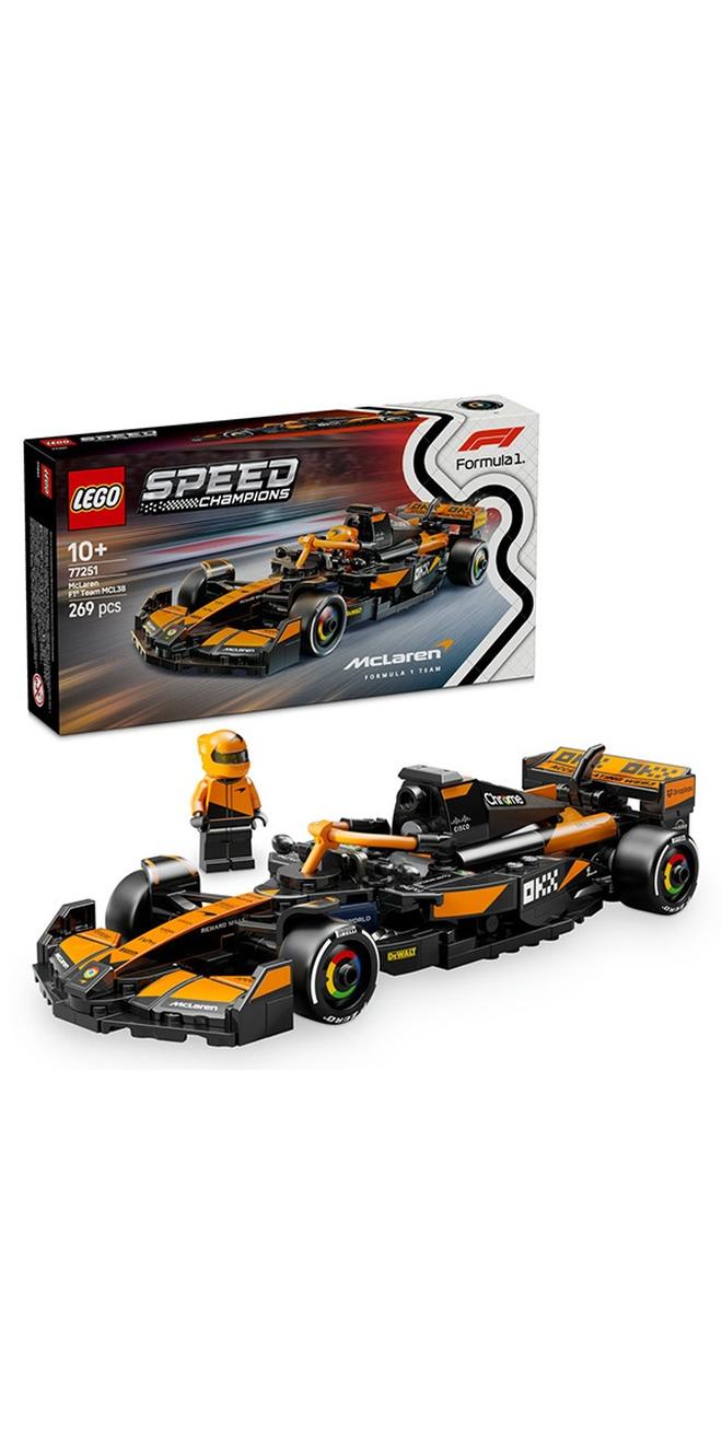 LEGO Speed Champions McLaren F1 Team MCL38 Race Car 77251 (Age 10+, 269 Pieces) - Image 1