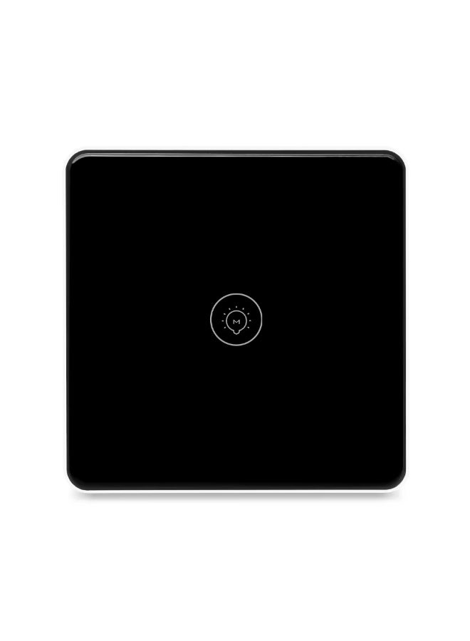 BUY4LESS Zigbee Touch Scene Switch – 1 Gang (Black) | Wireless Smart Scene Controller, Battery-Powered Wall Switch, No-Wiring Installation - Image 1