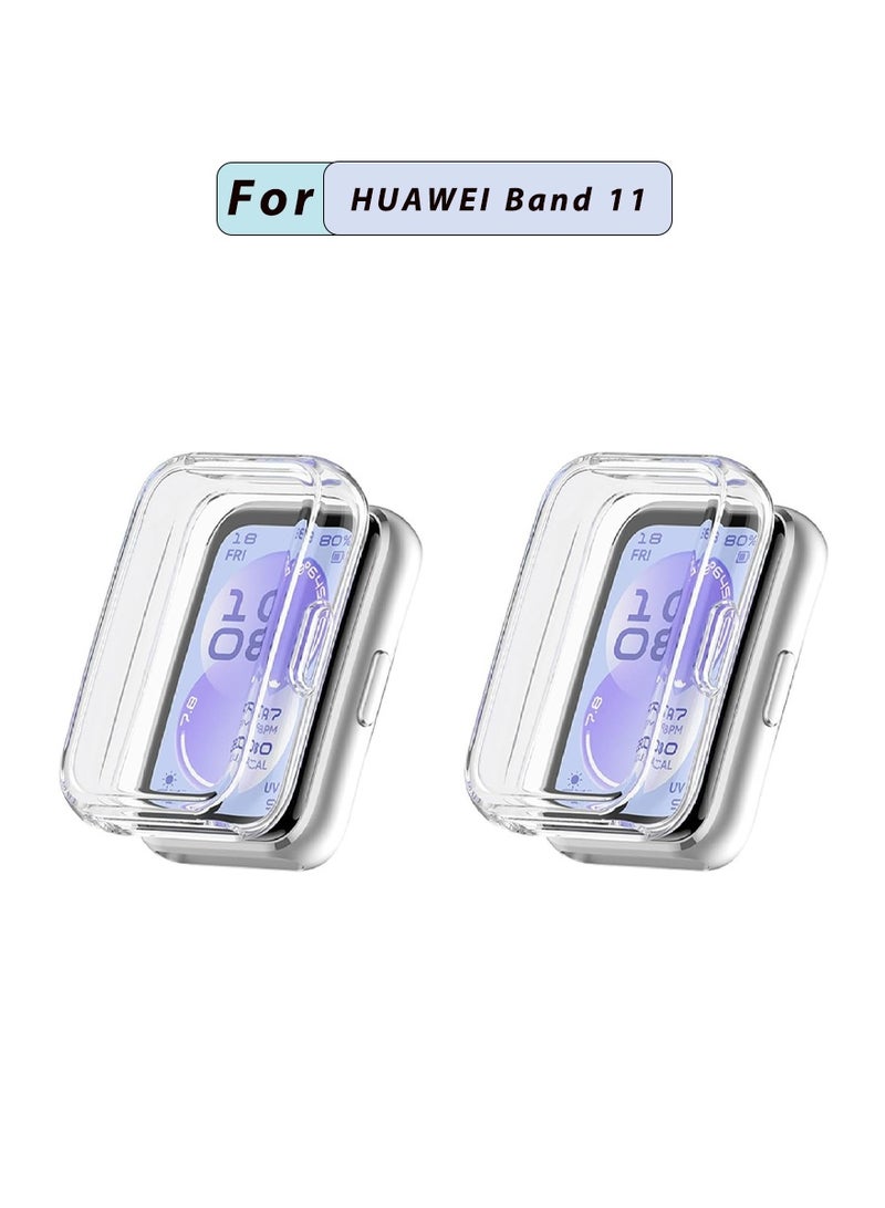rocooart 2 PCS TPU Shockproof Screen Protector Cover Case for Huawei Band 11 - Image 1