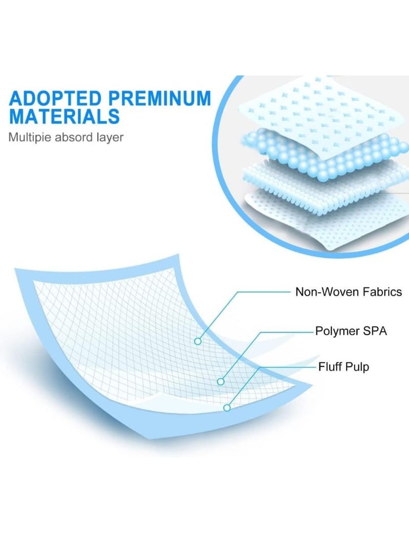 Generic 40-Pieces  60x60 cm Disposable Underpads, Absorbent Incontinence Bed, Changing Mat For, Kids, Mothers, Elderly, Pets Underpads, Bed Protection  - Image 4
