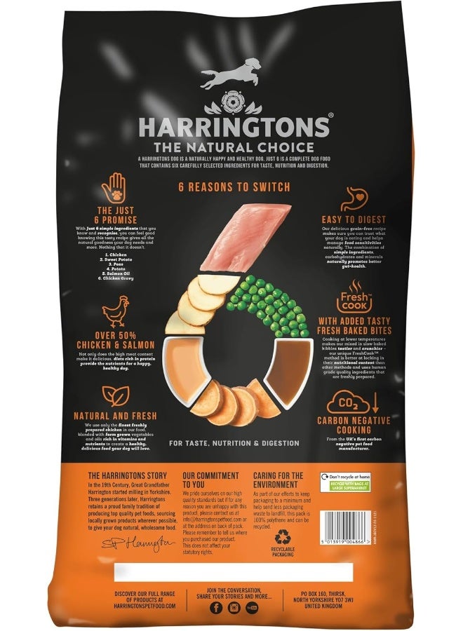 Harringtons Just 6 Chicken Grain Free Dry Dog Food 12Kg - Image 2