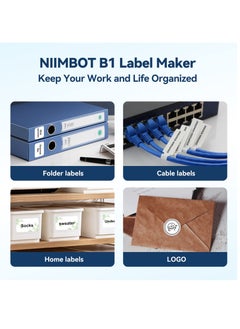 NIIMBOT NIIMBOT B1 Label Maker with Auto Identification,2 Inch Bluetooth Portable Label Printer Easy to Use for Office, Home, Business  - Image 3