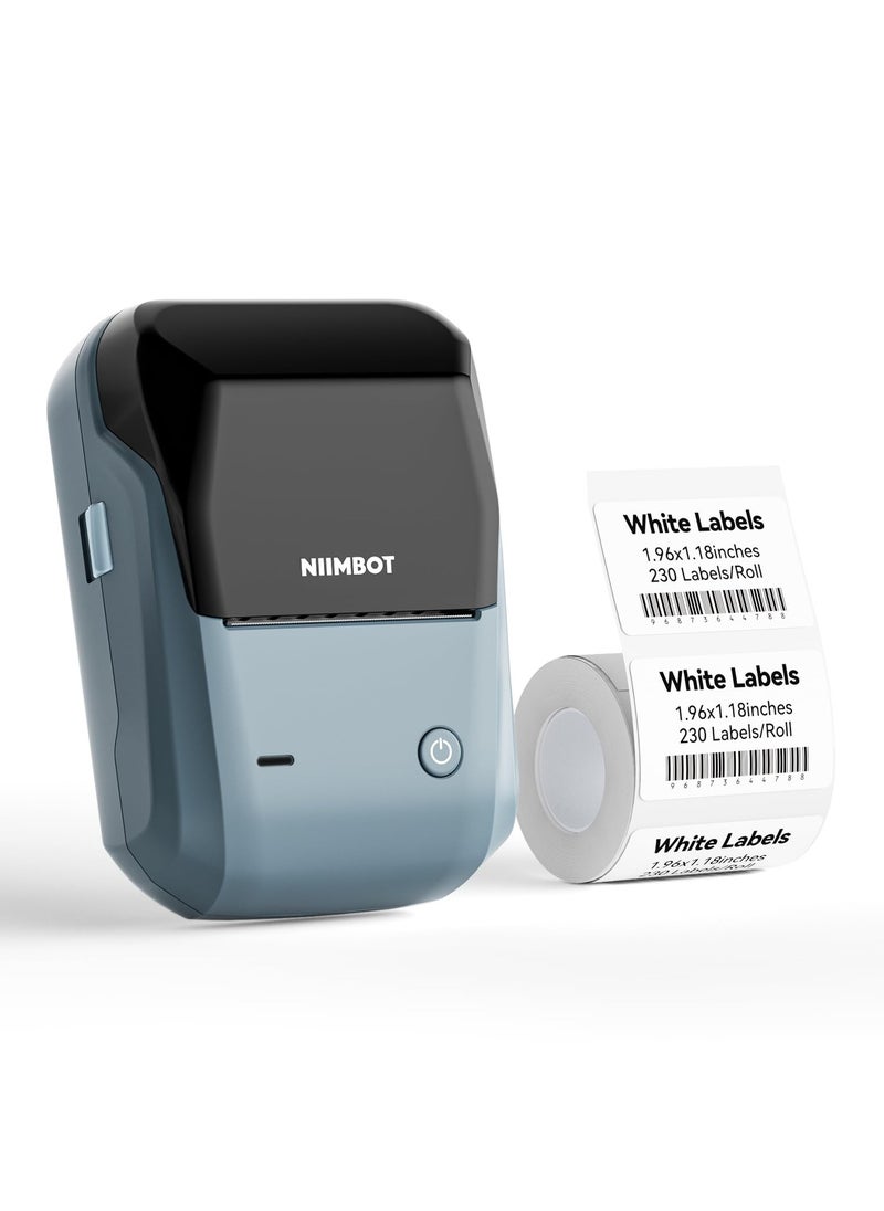 NIIMBOT - NIIMBOT B1 Label Maker with Auto Identification,2 Inch Bluetooth Portable Label Printer Easy to Use for Office, Home, Business - Image 1