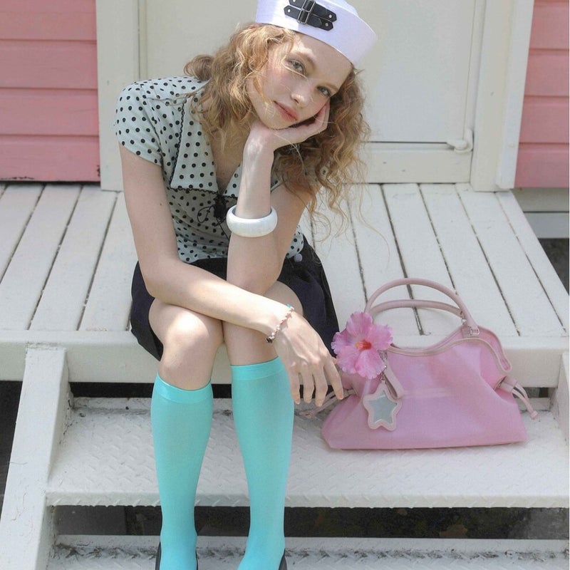 Badblue Jelly PVC Tote Bag for Women, Large Solid Color Handbag with Shoulder Straps - Image 3