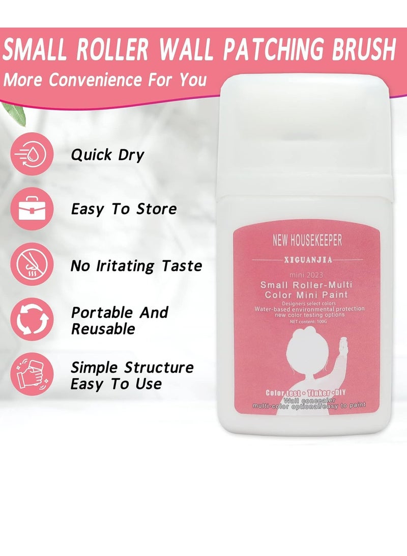 Small Roller Wall Patching Brush, Paint Quick Dry, Small Wall Repair Paste Roller Portable Handheld Wall Paint Brush Tool for Concrete Plaster Dry Wall (100ml) - Image 4