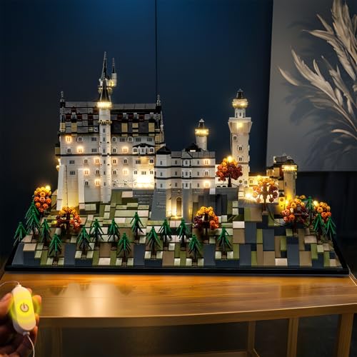 LocoLee Light kit Compatible with Lego 21063 Neuschwanstein Castle Architecture No Model Only Light LED Lighting Accessories Compatible with Lego New Swansea Castle 21063 Customized Version - Image 4