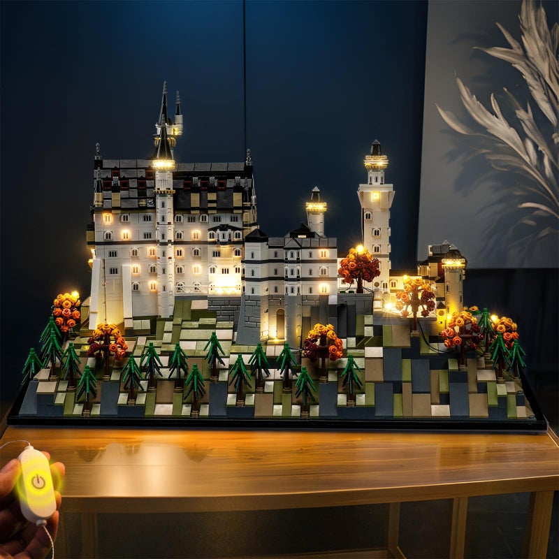 LocoLee Light kit Compatible with Lego 21063 Neuschwanstein Castle Architecture No Model Only Light LED Lighting Accessories Compatible with Lego New Swansea Castle 21063 Customized Version - Image 3