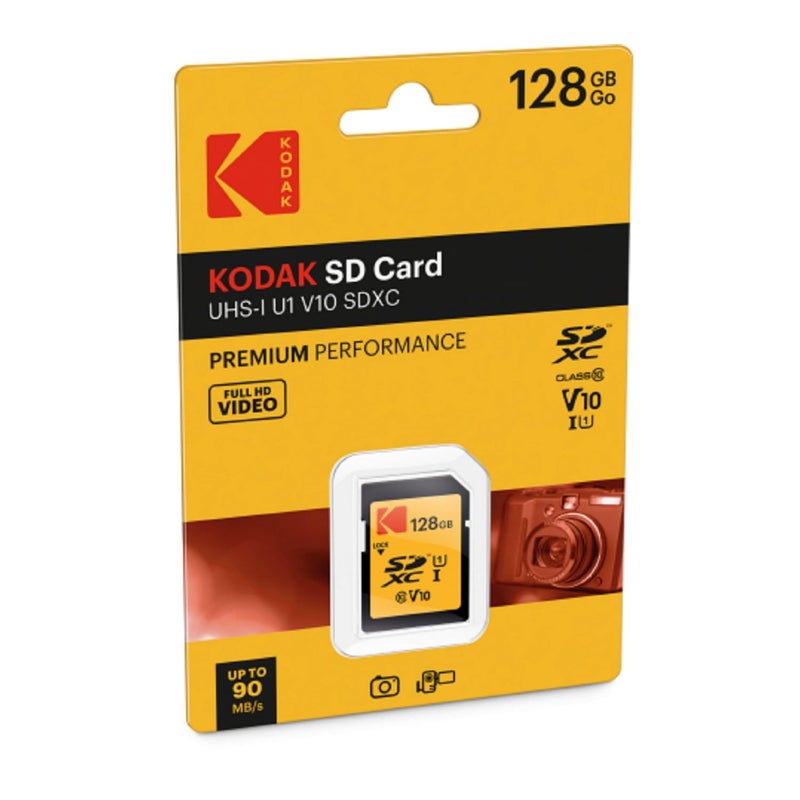 Kodak KODAK Premium Memory Card 128GB, 85MB/s Read Speed, 25MB/s Write Speed for Full HD Video and High-Resolution Pictures, Compatible with SDHC and SDXC Standards - EKMSD128GXC10K  - Image 2