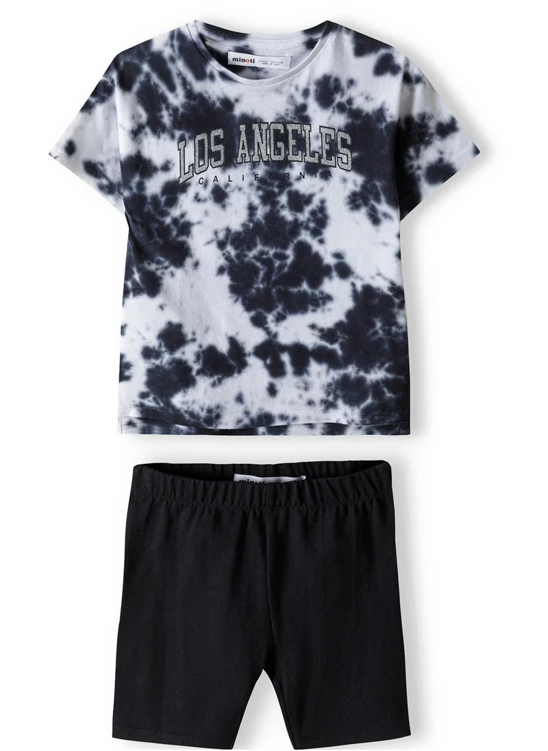 MINOTI Kids Girls T-Shirt And Cycle Short Set
