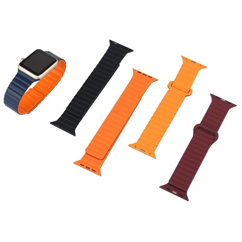 Y&D 20mm 22mm Rubber Breathable Sport Watch Band Silicone Strap Replacement for Apple Watch Series 9 8 7 SE 6 5 4 3 2 1 & iWatch Ultra 1 2 3 - Image 2