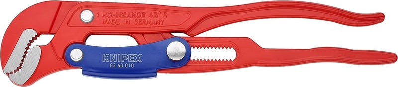Knipex Pipe Wrench S-Type with fast adjustment red powder-coated 330 mm 83 60 010 - Image 1