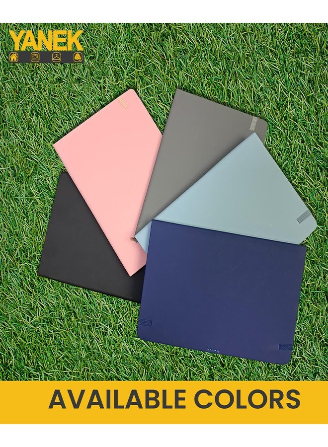 Yanek A5 Lined Notebook - Hardcover, 80 sheet/160 pages, Writing Pad for Notes, Journals, Sketches, School, Office, and Personal Use - Durable, Portable, Pack of 1 - Image 3