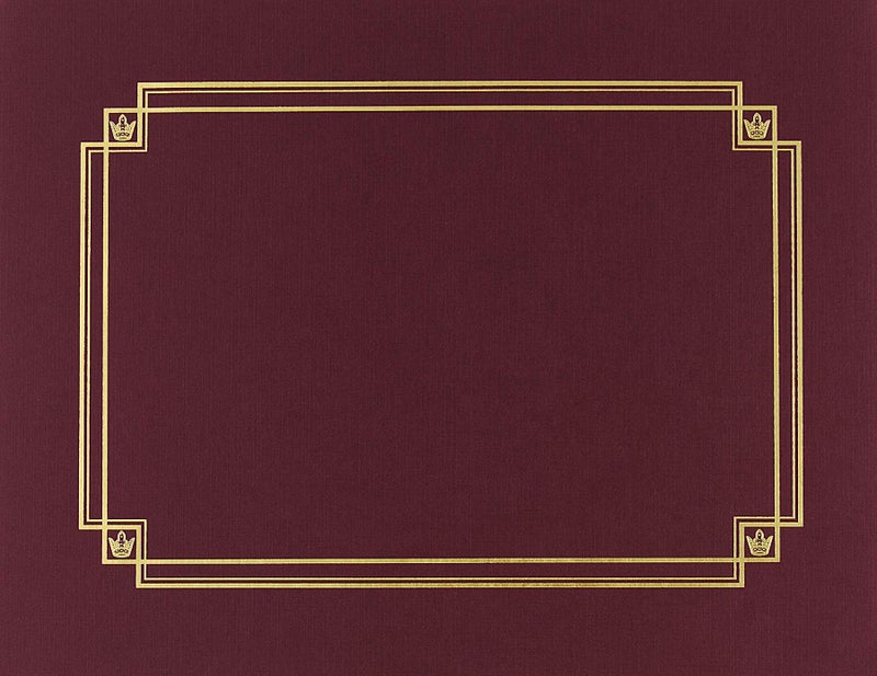 Great Papers! Burgundy Linen Certificate Cover, 12"x 9.375", 3 Count (939503) - Image 4