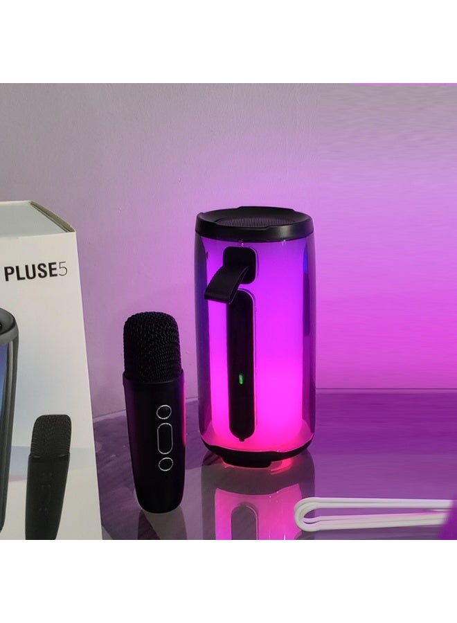 NIBEMINENT Pulse 5 Bluetooth Speaker Microphone Integrated Outdoor Portable Home Subwoofer Atmosphere Sense Desktop Wireless Karaoke Speaker  - Image 4