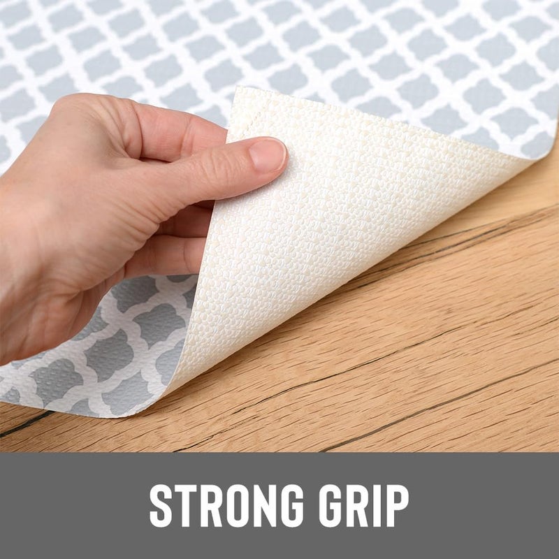 Con-Tact Brand Grip Prints Non-Adhesive Non-Slip Counter Top, Drawer/Shelf Liner, 12" x 20', Talisman Glacier Gray - Image 4