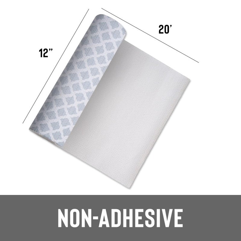 Con-Tact Brand Grip Prints Non-Adhesive Non-Slip Counter Top, Drawer/Shelf Liner, 12" x 20', Talisman Glacier Gray - Image 3