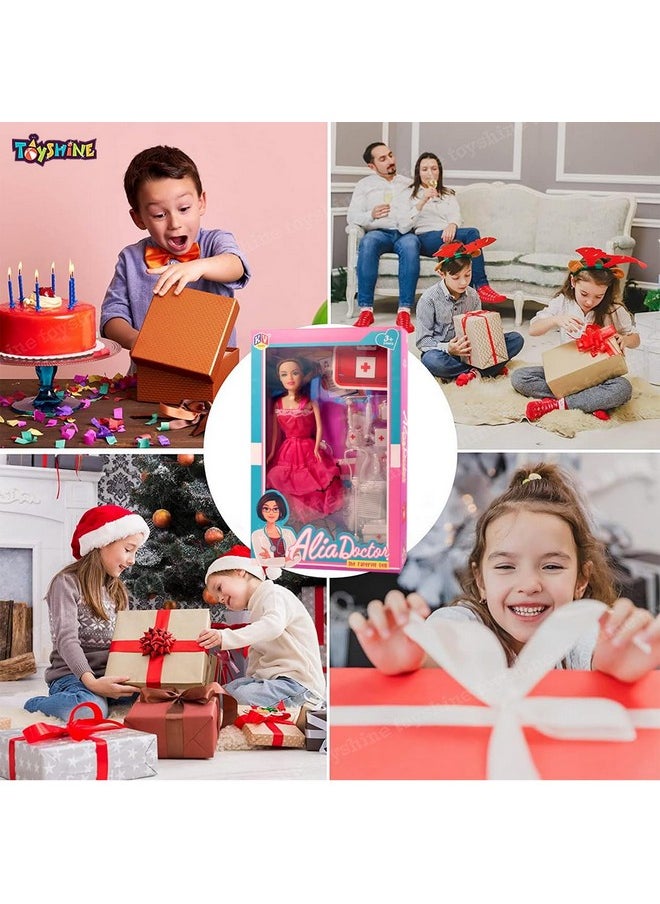 Toyshine Toyshine Alia Doll with Medical equipments, Furniture & Accessories Toys for Kids Role Play Set for Age 3+  - Image 3
