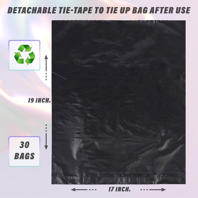 Kuber Industries Kuber Industries Small Eco Friendly Dustbin Bags 90 Pcs Leakproof Odour Free Strong Garbage Bags For Trash And Waste Dustbin Covers For Home And Office 19 x 17 Inches Black  - Image 3