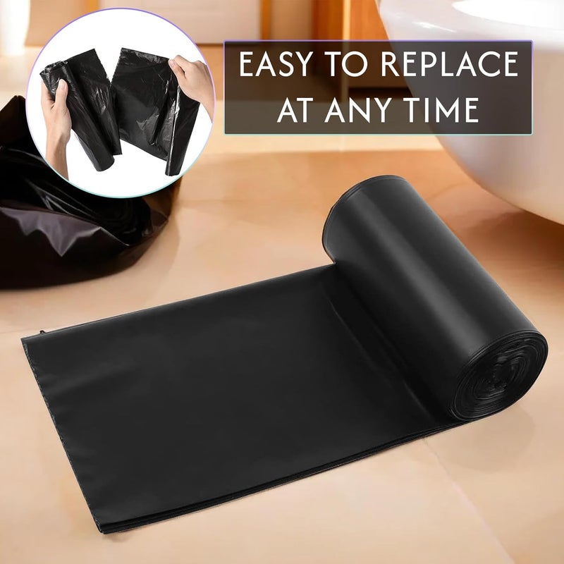 Kuber Industries Kuber Industries Small Eco Friendly Dustbin Bags 90 Pcs Leakproof Odour Free Strong Garbage Bags For Trash And Waste Dustbin Covers For Home And Office 19 x 17 Inches Black  - Image 4