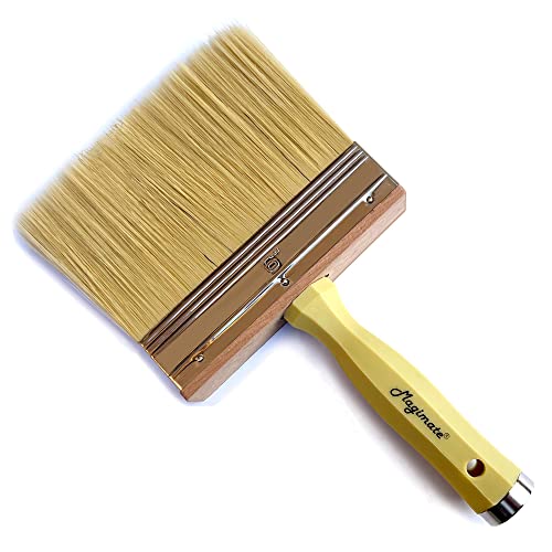 Magimate 6 Inch Extra-Wide Paint Brush Large Block Stain Brushes Heavy-Duty Household Bristle Paint Brush for Walls, Dusting, Masonry, Wood Deck and Fence Stain Applicator by Magimate - Image 1