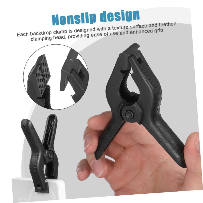 Heavy Duty Plastic A Clips 24 Pack Nonslip Backdrop Spring Clamps For Pool Cover Woodworking - Image 4