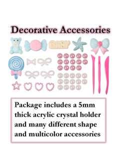 Kiddale Baby Shower Gift| Baby Casting Kit| Baby Impression Kit| Handprint and Footprint Impression Clay Kit in a Tin Box with Decorative Materials and a Gift Bag  - Image 5