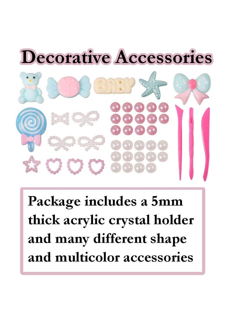 Kiddale - Baby Shower Gift| Baby Casting Kit| Baby Impression Kit| Handprint and Footprint Impression Clay Kit in a Tin Box with Decorative Materials and a Gift Bag - Image 1