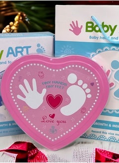 Kiddale Baby Shower Gift| Baby Casting Kit| Baby Impression Kit| Handprint and Footprint Impression Clay Kit in a Tin Box with Decorative Materials and a Gift Bag  - Image 2
